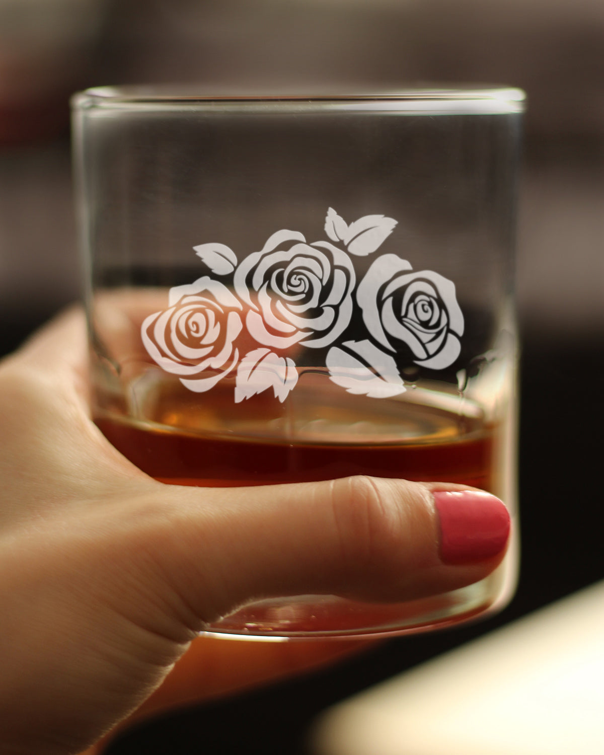 Roses - 10 Ounce Rocks Glass