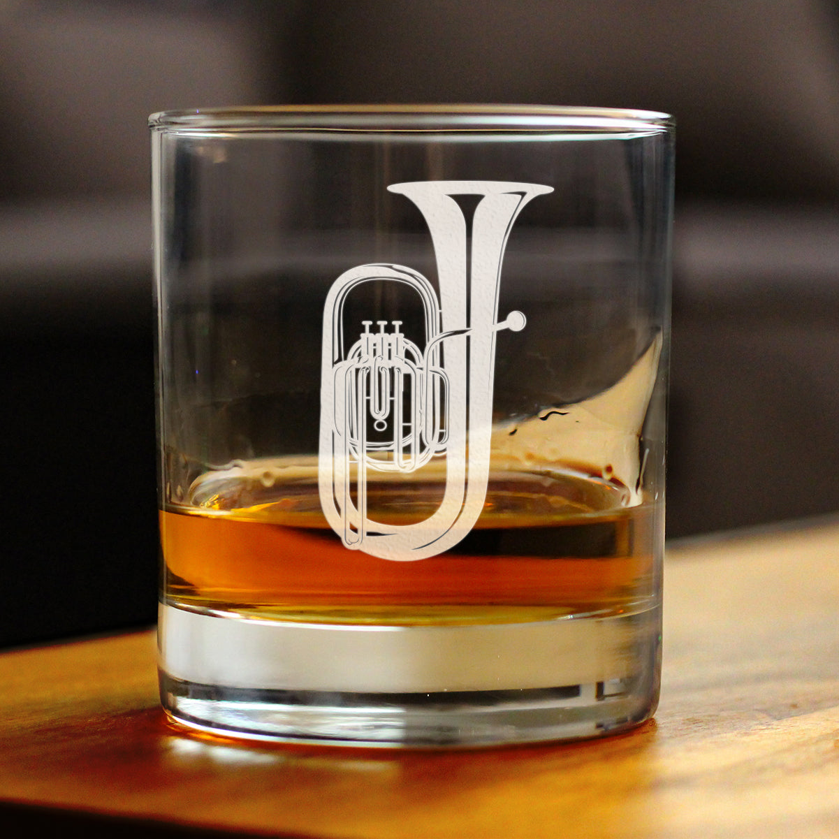 Tuba Rocks Glass - Fun Tuba Gifts for Tuba Players in Band and Orchestra - 10.25 Oz Glasses