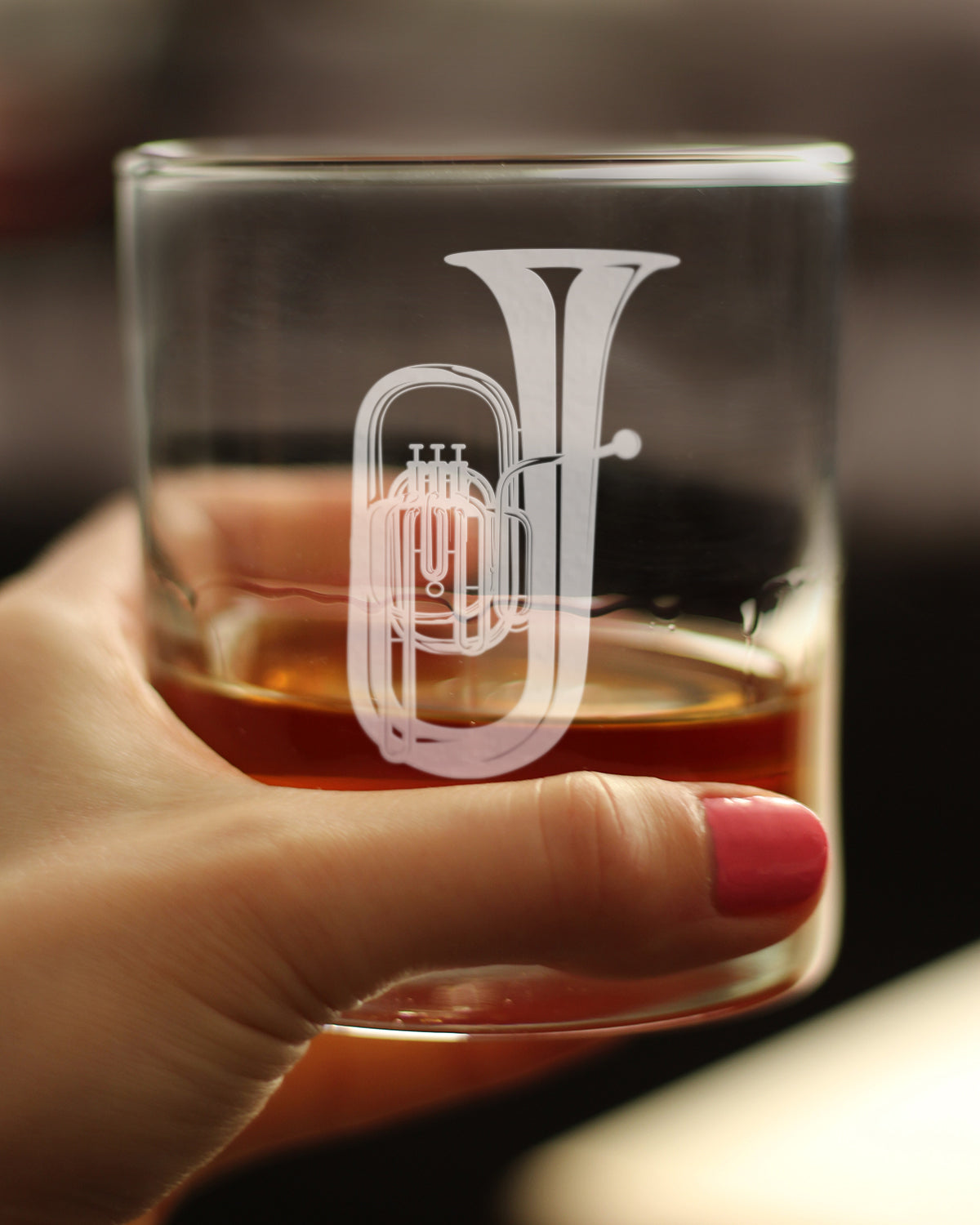 Tuba Rocks Glass - Fun Tuba Gifts for Tuba Players in Band and Orchestra - 10.25 Oz Glasses