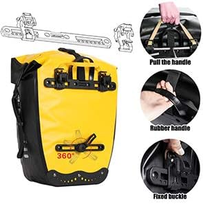 Rhinowalk Waterproof Bike Pannier Bag for Bicycle Cargo Rack Saddle Bag Shoulder Bag Laptop Pannier Rack-RK19663 20L