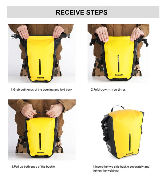 Rhinowalk Waterproof Pannier Rear Rack Bag-RK6202 7L