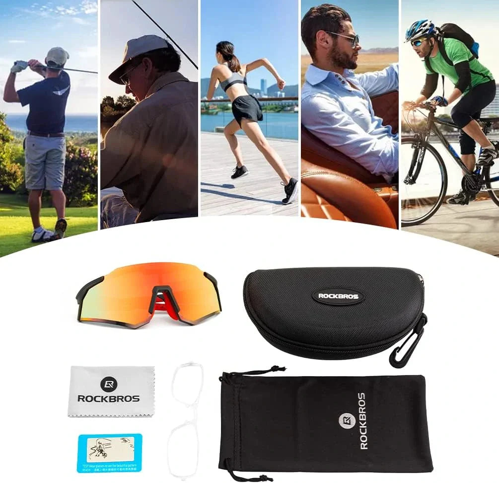 ROCKBROS-Ultralight Polarised Sports Sunglasses 22g