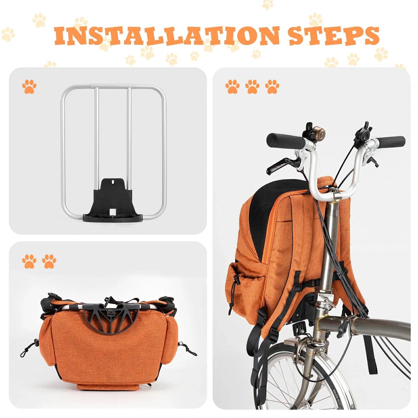 ROCKBROS Folding Bike Pet Bag Backpack