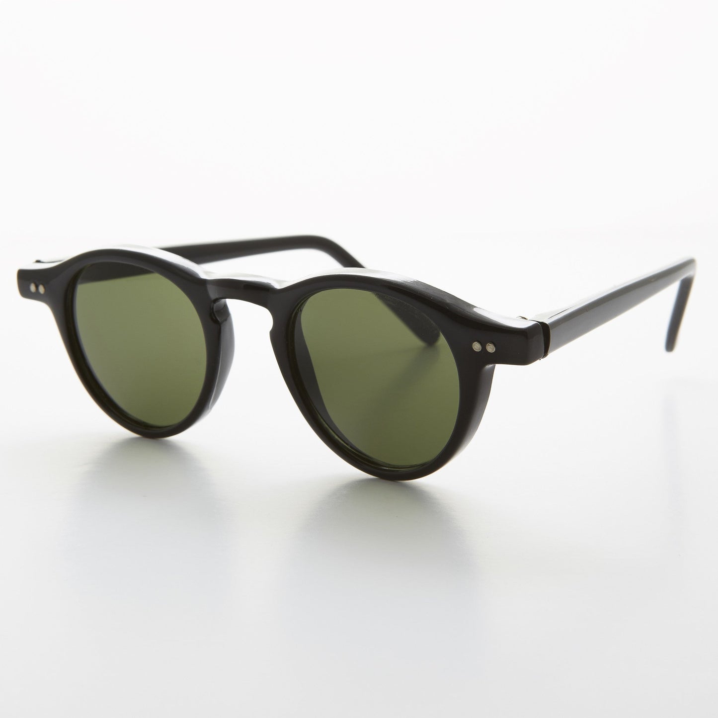 Small Round Dapper Pantos Vintage Sunglass  - Rodgers