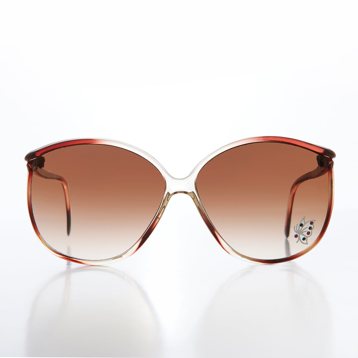 Women's Oversized Sunglass with Rhinestones- Rosie