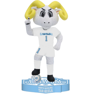 Rameses North Carolina Tar Heels Mascot 2024 Women's Soccer National Champions Bobbleheads (Presale)