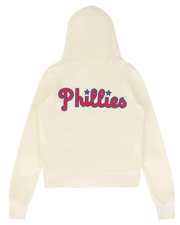 Philadelphia Phillies Aviator Nation x MLB Cream Five Stripe Hoodie
