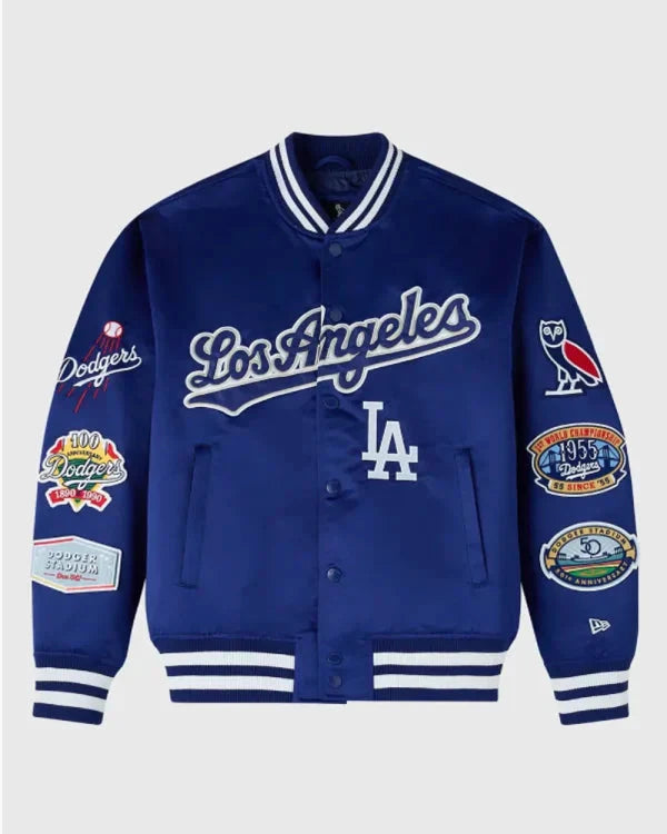 OVO x New Era x MLB Dodgers Varsity Jacket