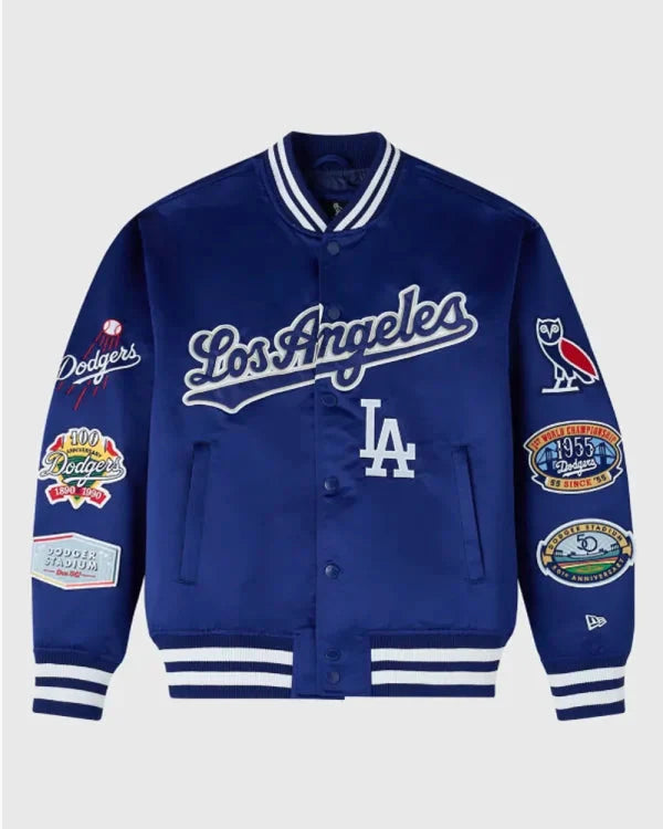 OVO x New Era x MLB Dodgers Varsity Jacket