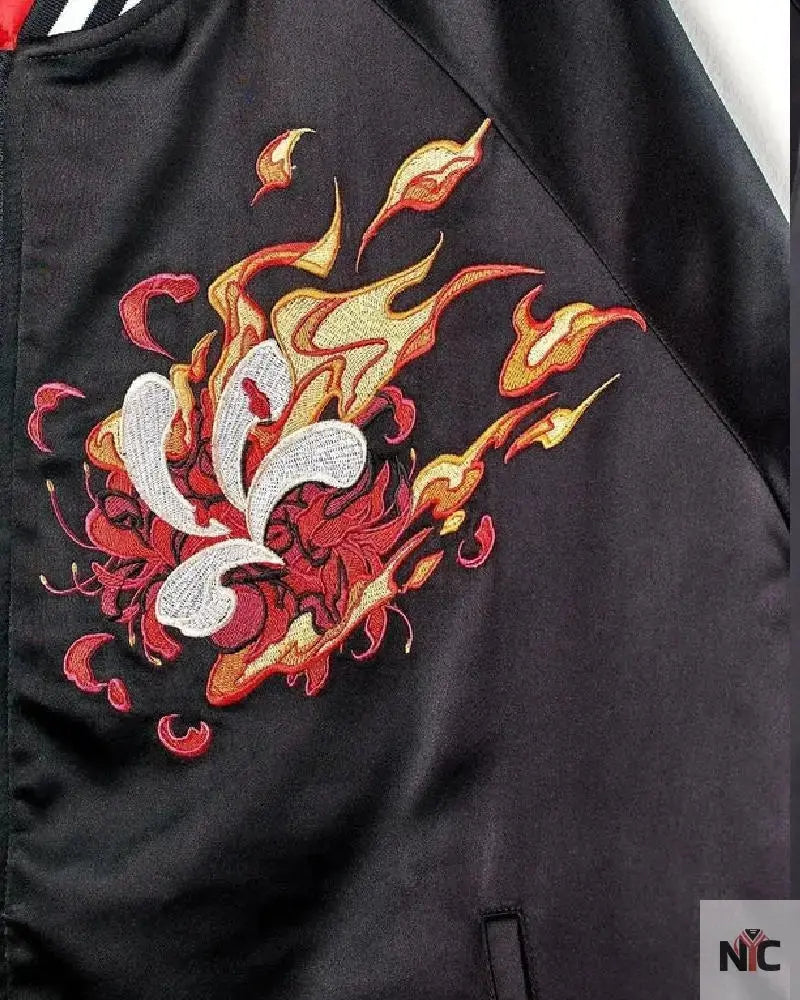 Red Dragon Sukajan Bomber Jacket