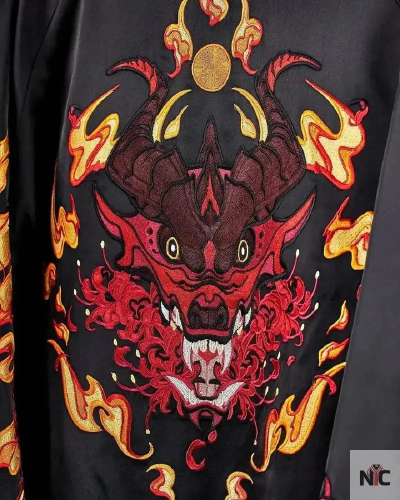 Red Dragon Sukajan Bomber Jacket