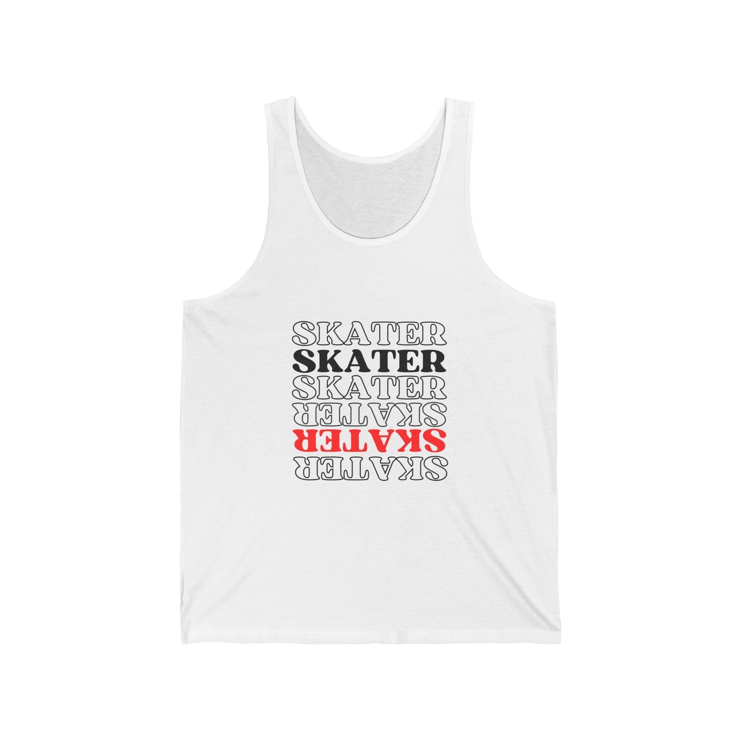 Red Statement Skater Unisex Tank