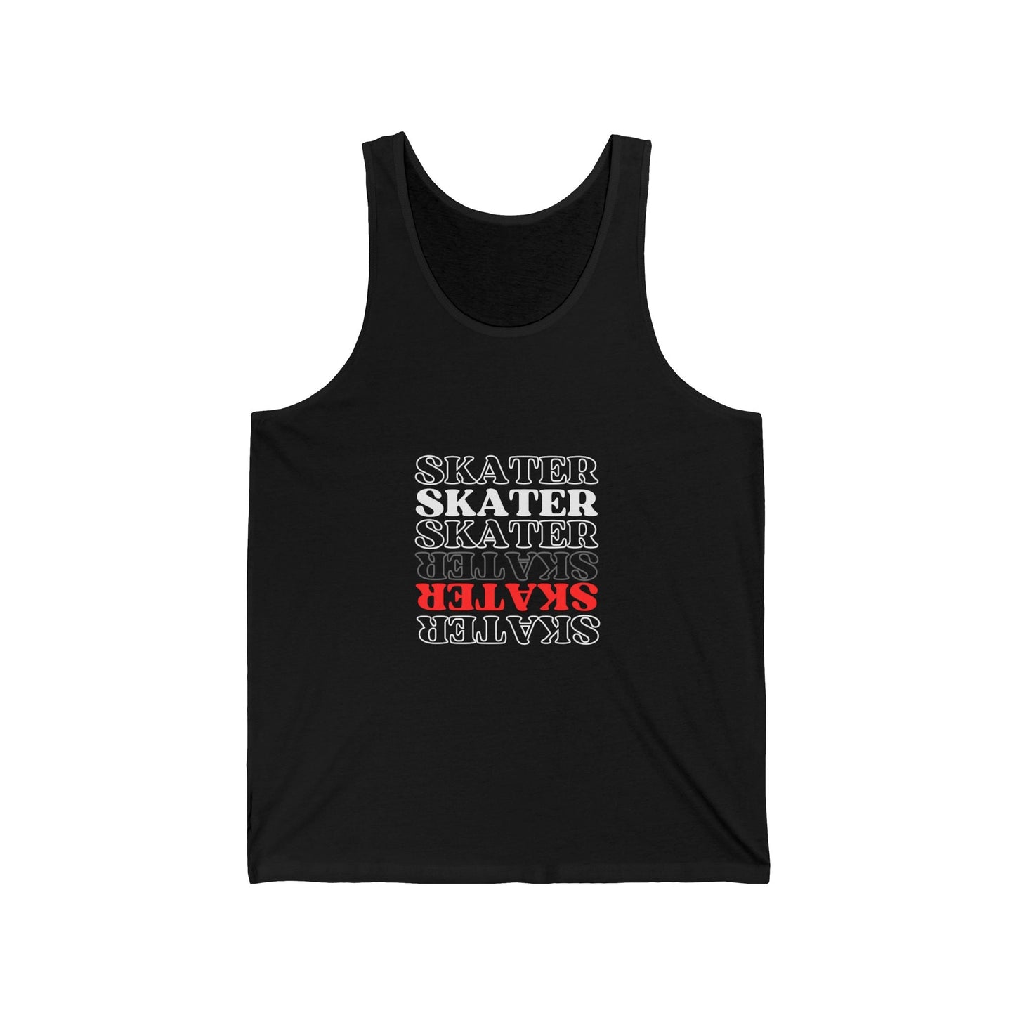Red Statement Skater Unisex Tank