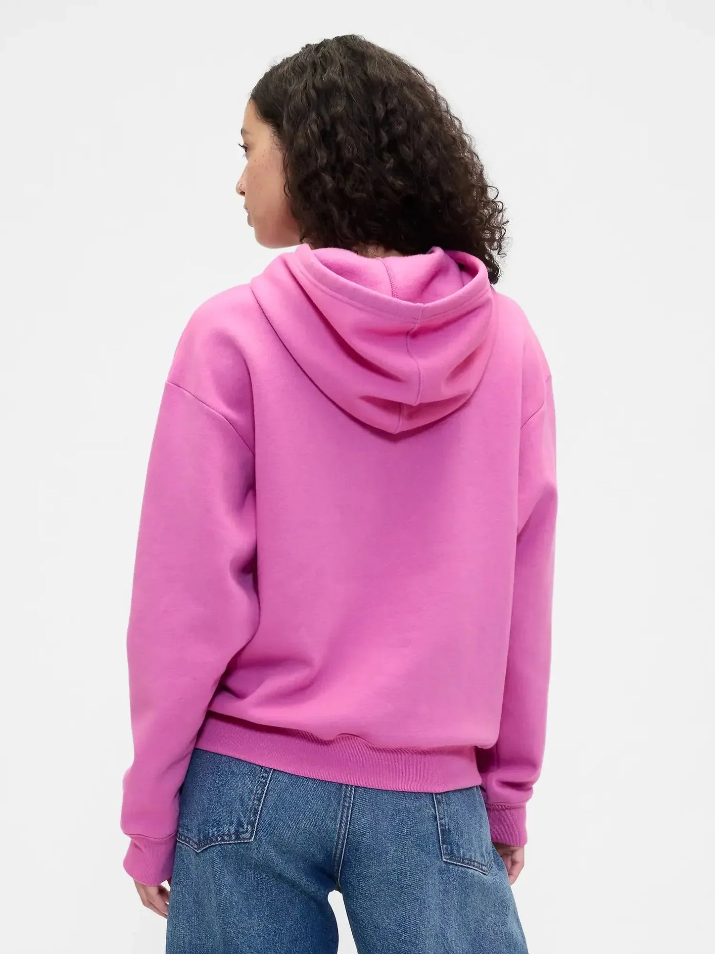Relaxed Fit Gap Logo Pink Hoodie