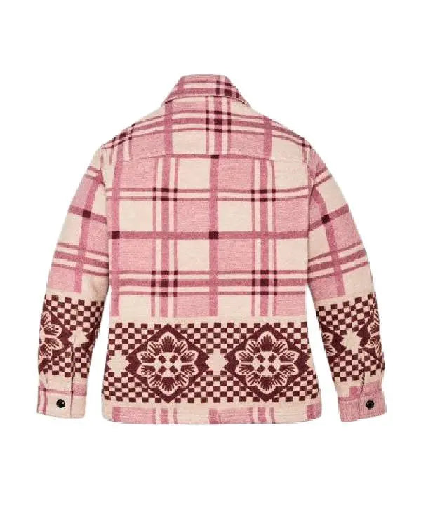 Resident Alien Elizabeth Banks Pink Plaid Shacket
