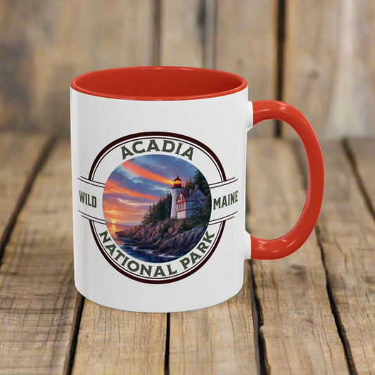 Acadia National Park Accent Mug (2 Sizes, 5 Colors)