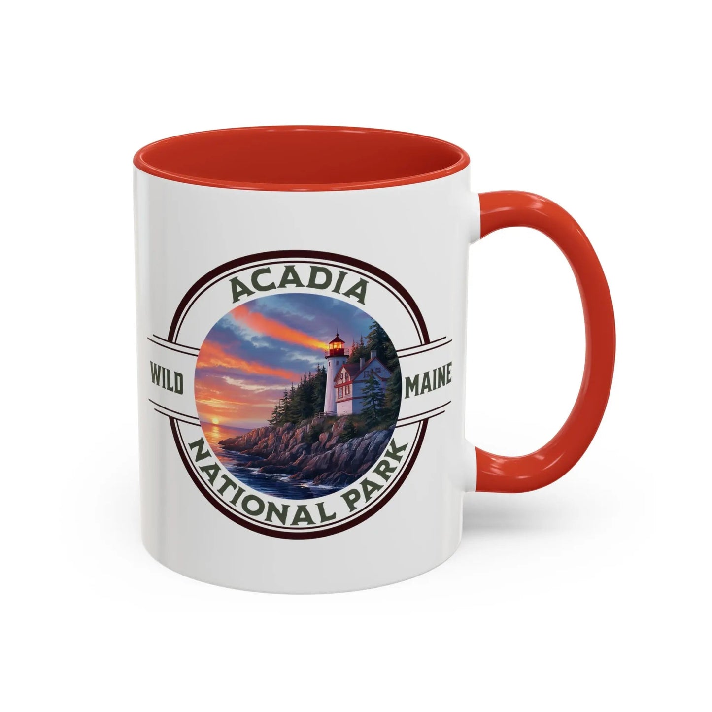 Acadia National Park Accent Mug (2 Sizes, 5 Colors)