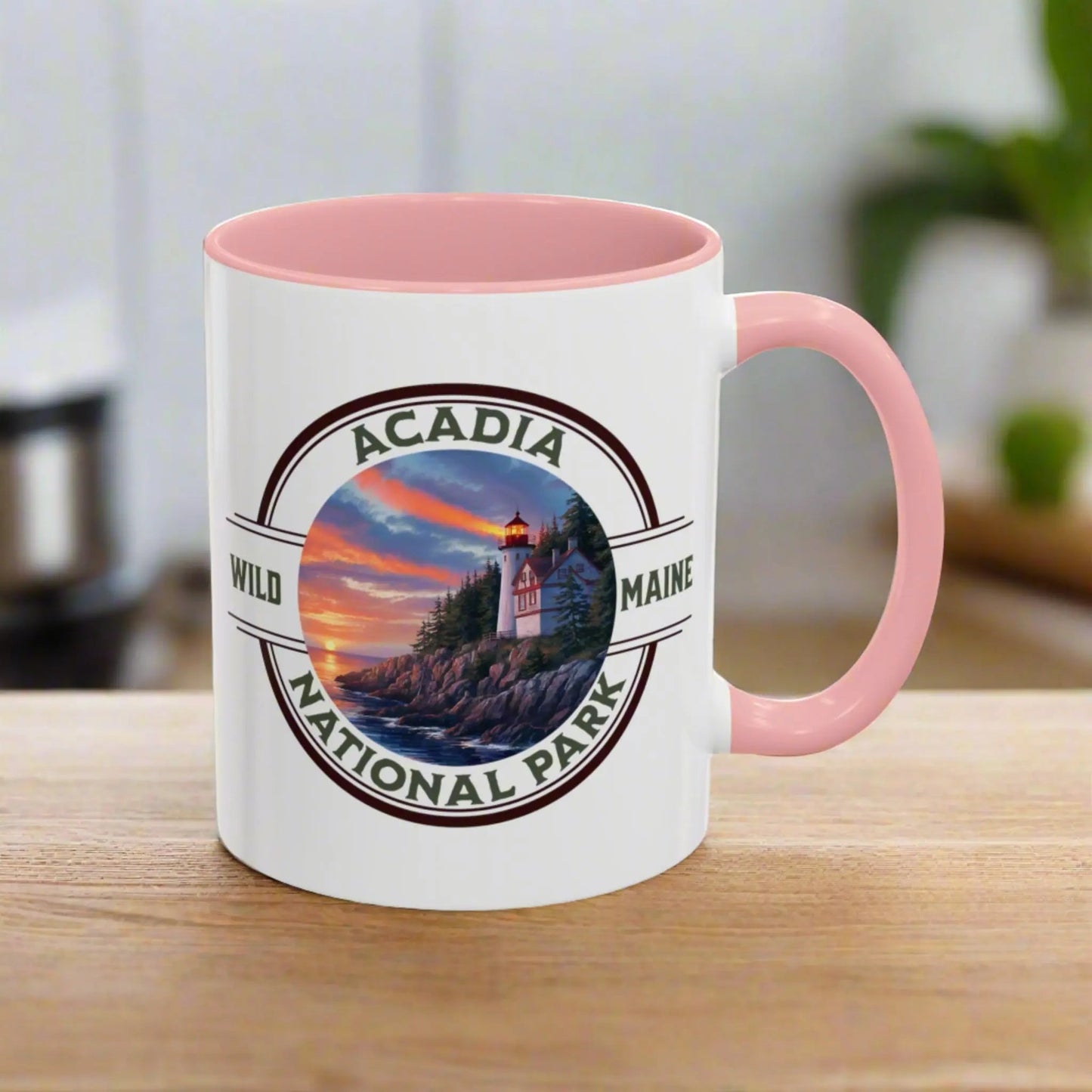 Acadia National Park Accent Mug (2 Sizes, 5 Colors)