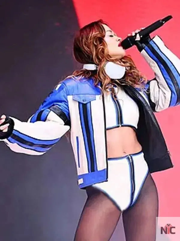 Rita Ora Summertime Ball 2025 Leather Jacket