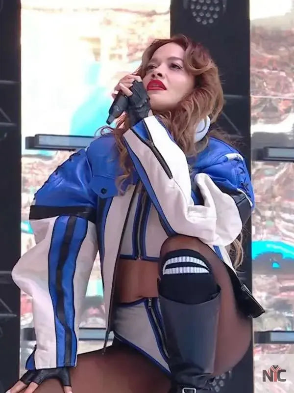 Rita Ora Summertime Ball 2025 Leather Jacket
