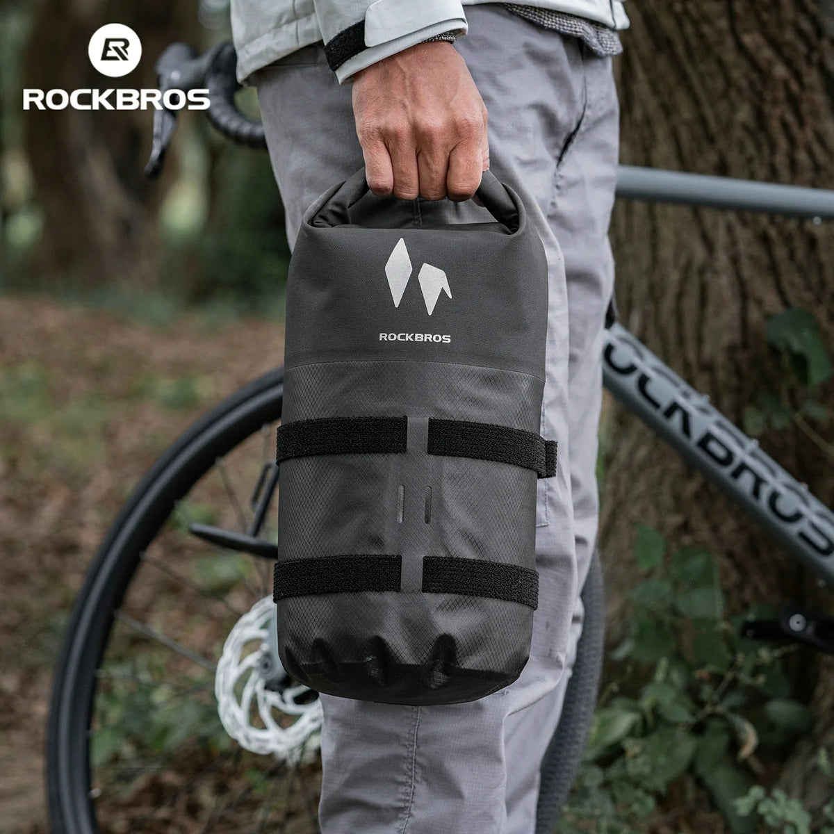 RideMate 100% Waterproof Front Fork Rack Bag 7L