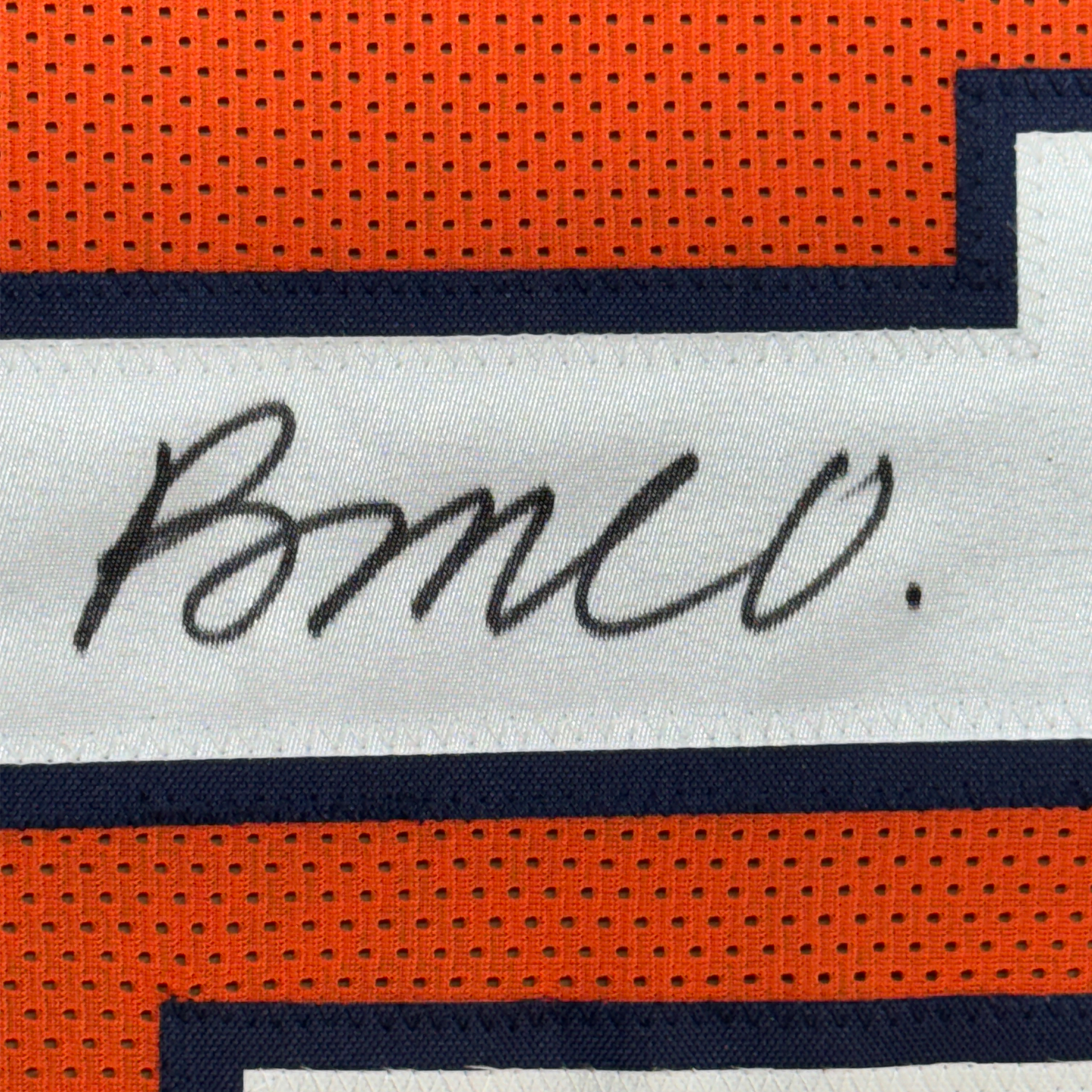 Framed Autographed/Signed Rome Odunze 35x39 Chicago Orange Football Jersey JSA COA