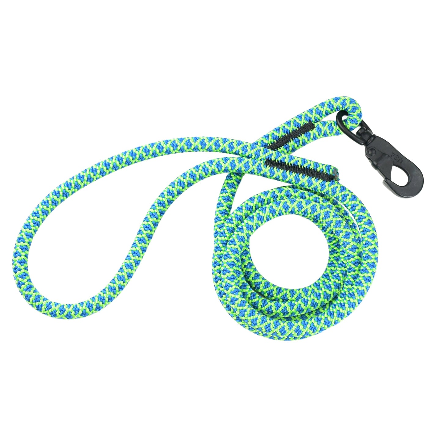 Blue/Green Rope Dog Leash 6'