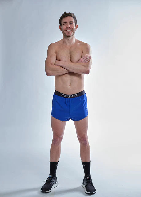 Men's Royal Blue 2" Half Split Shorts (XS, S, M, L, XL)