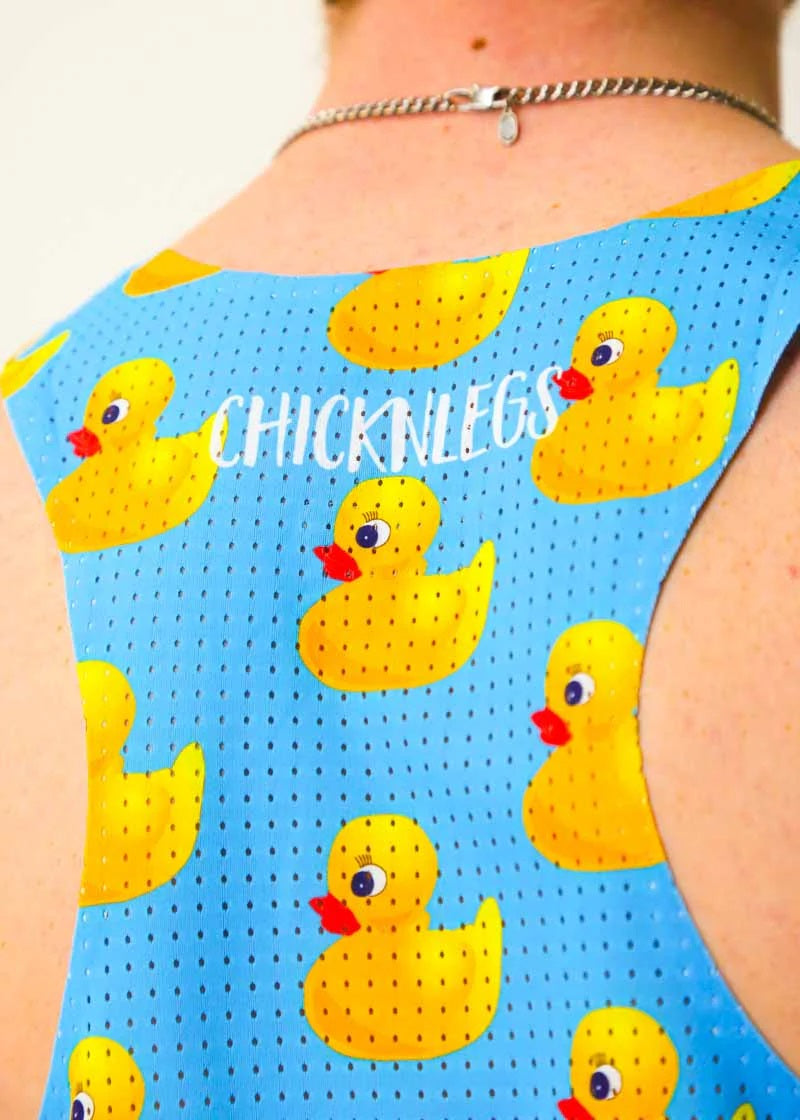 Men's Rubber Ducky Performance Singlet (Blue)