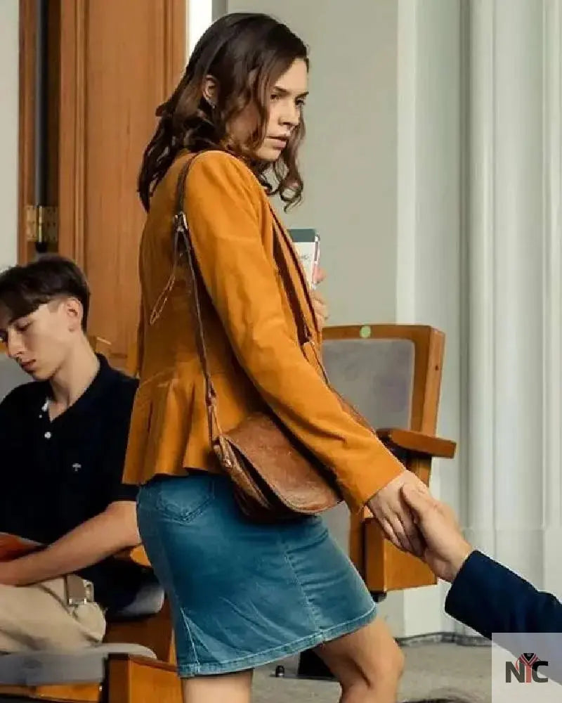 Ruby Bell Maxton Hall The World Between Us Brown Blazer