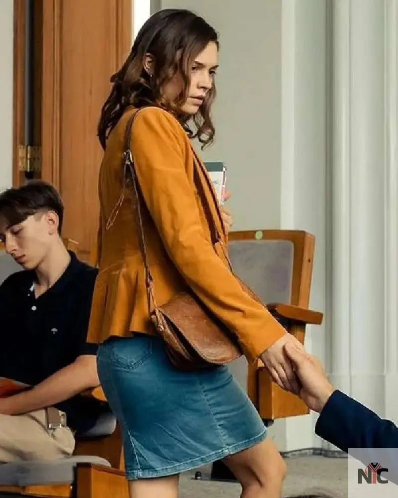 Ruby Bell Maxton Hall The World Between Us Brown Blazer