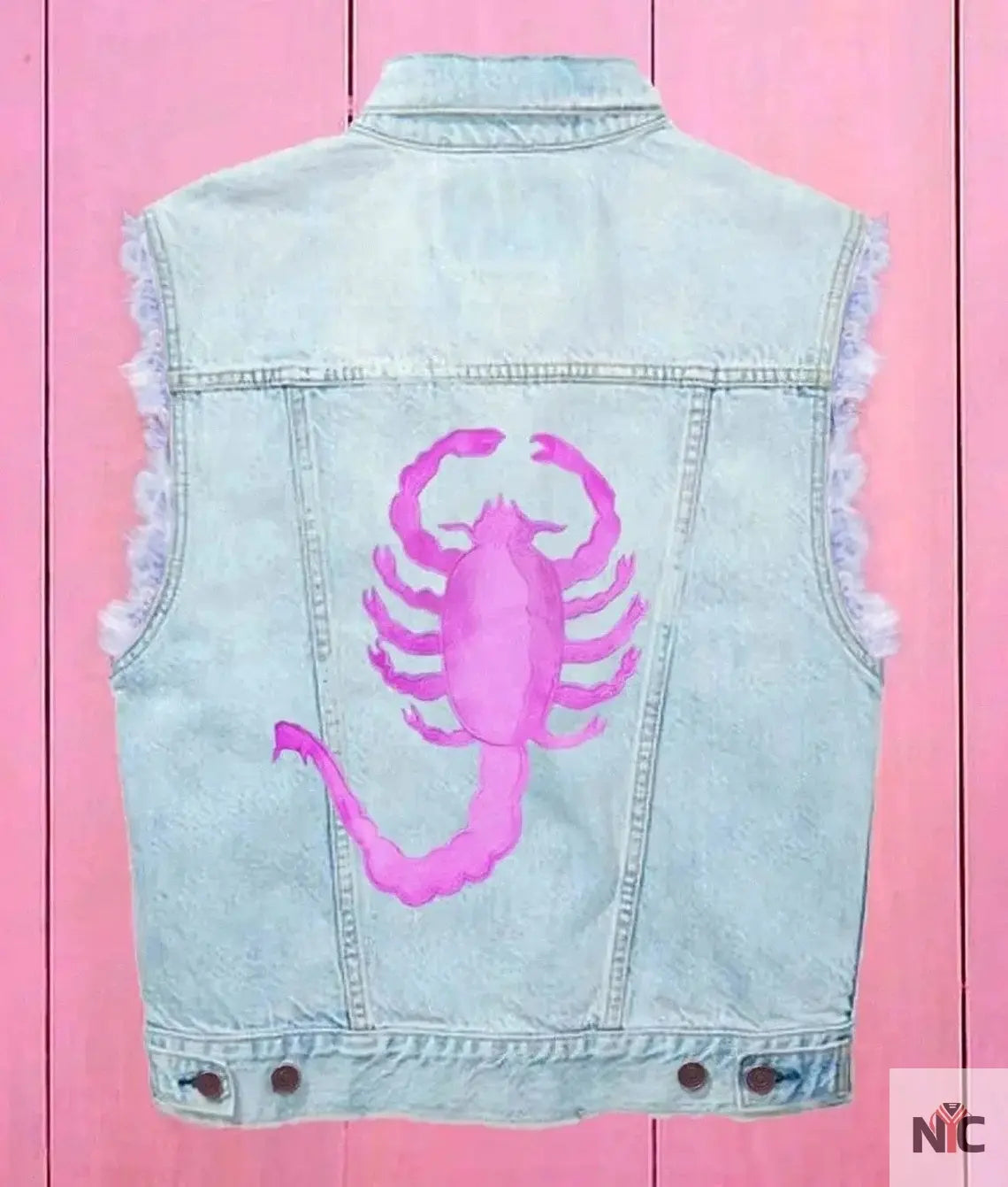 Ryan Gosling Barbie Blue Denim Vest