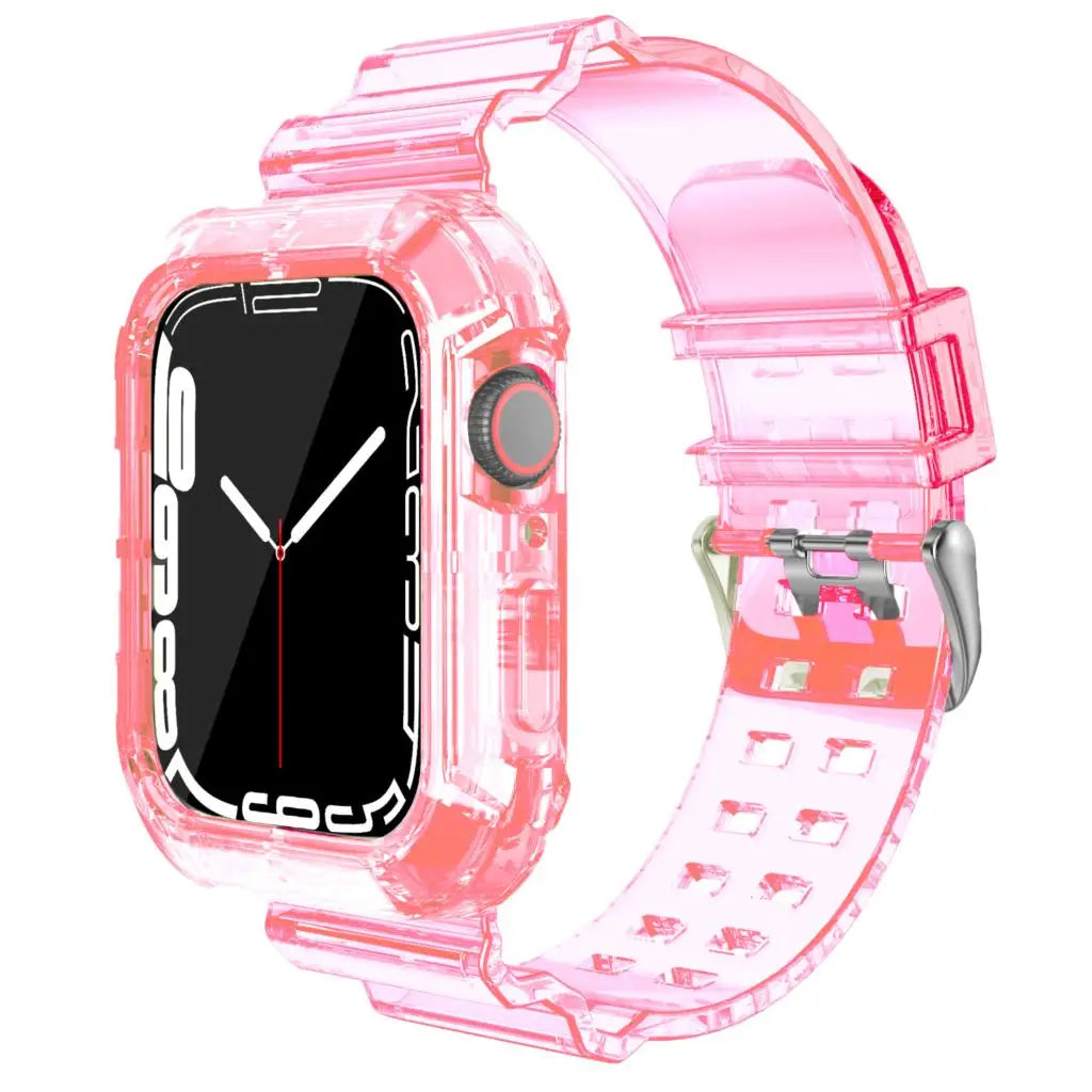 Apple Watch Soft Silicone Strap - Transparent Comfortable Fit