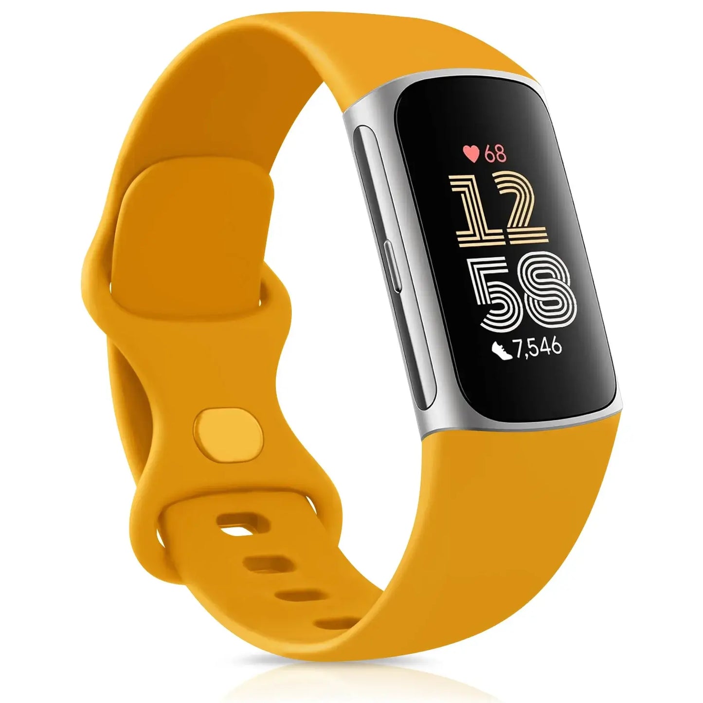Fitbit Charge 5 6 Silicone Band - Comfortable Stylish Design