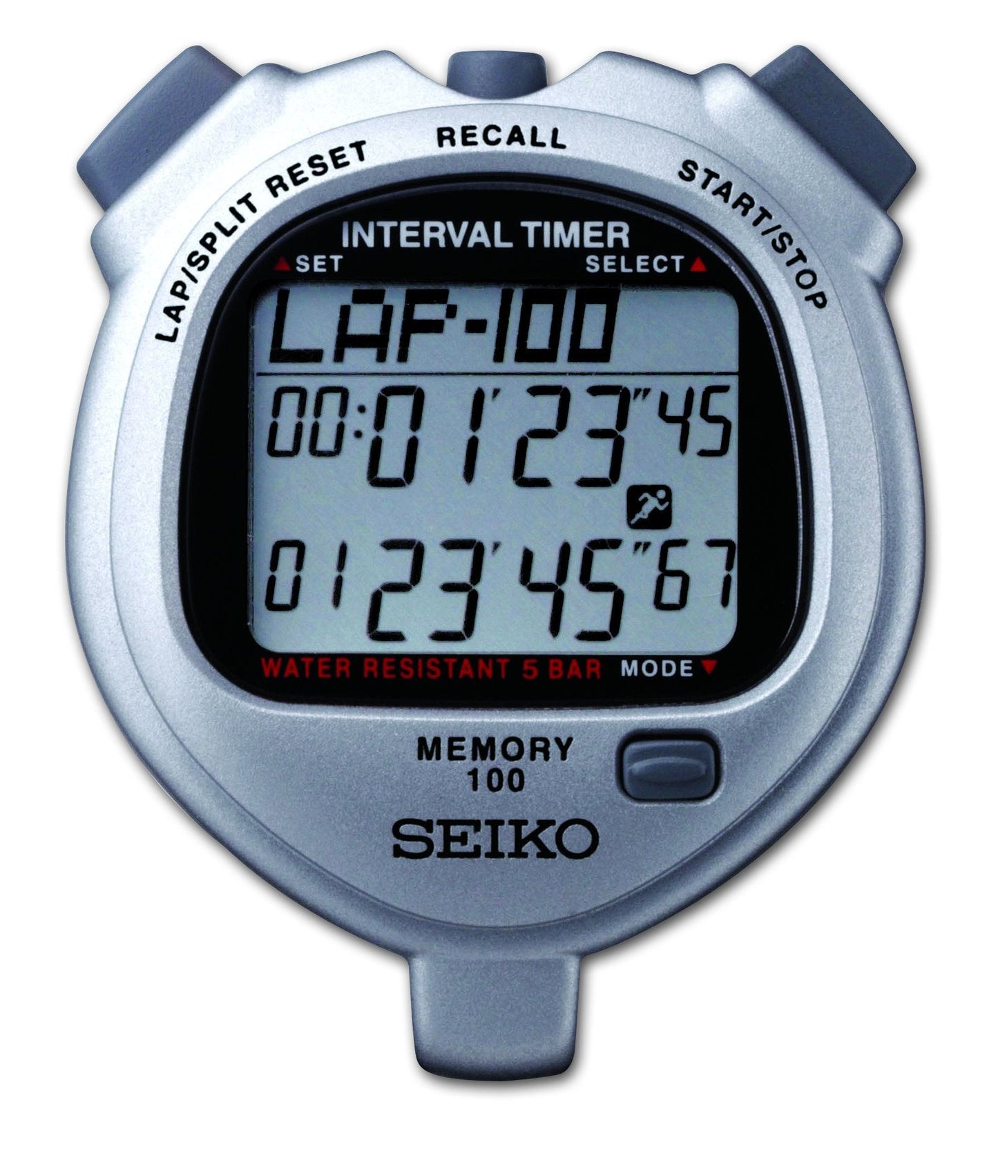 SEIKO S057 - 100 Lap Memory Dual Timers Stopwatch