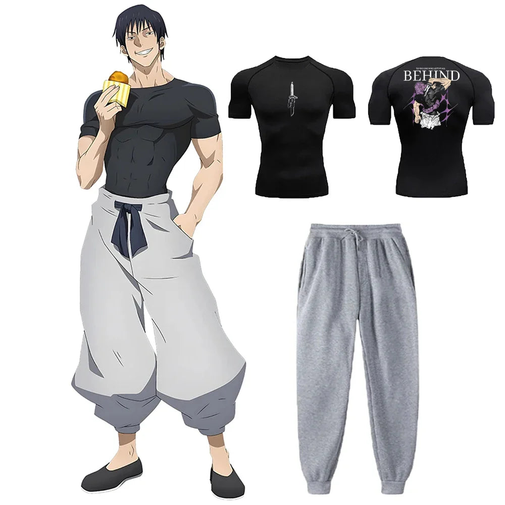 Unleash the Rogue Power: Toji Compression Shirt & Sweatpants Set
