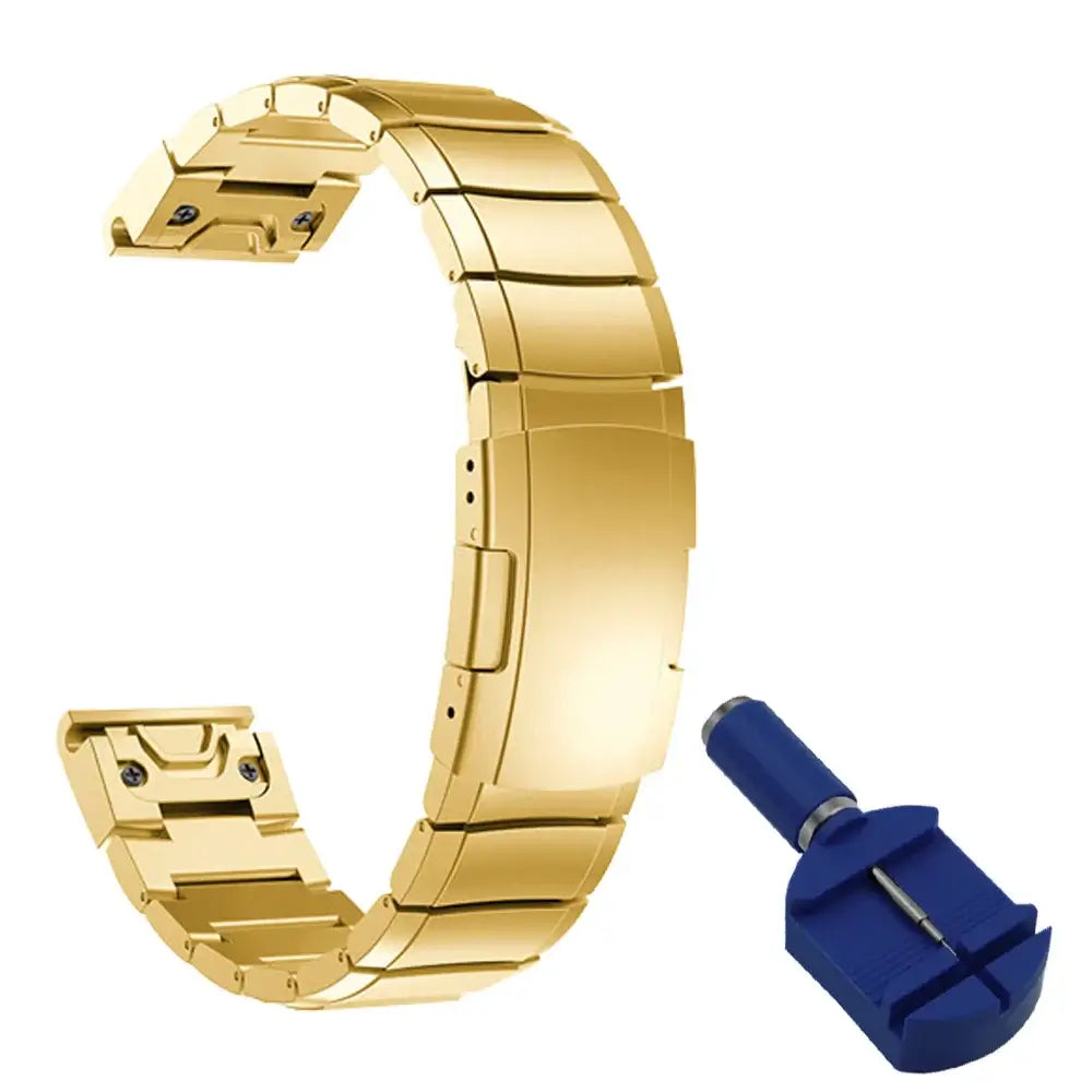 Garmin Stainless Steel Band - Premium QuickFit Strap