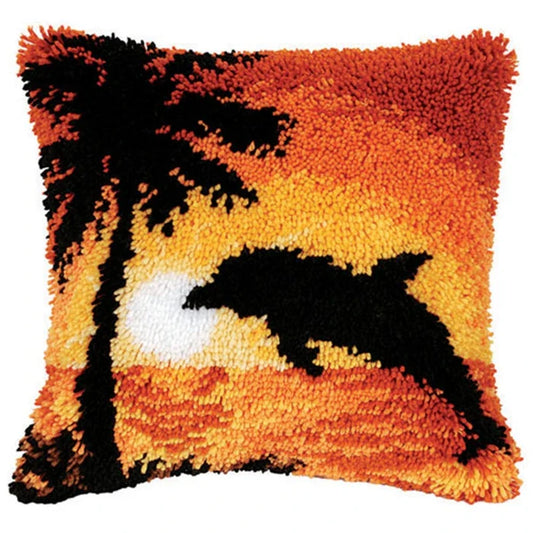 Dolphin Pillow Latch hook kit