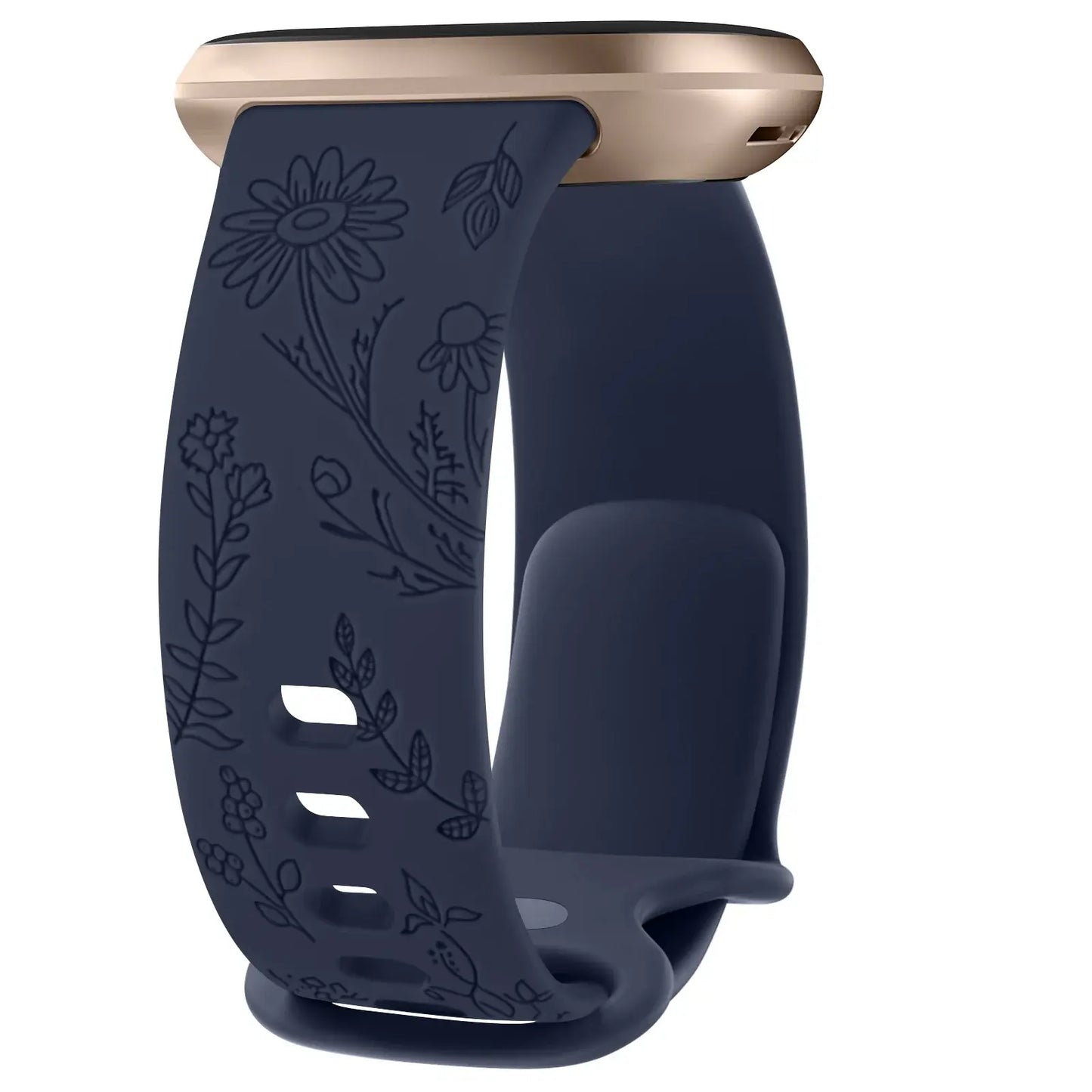 Fitbit Versa & Sense Silicone Band - Durable Floral Design