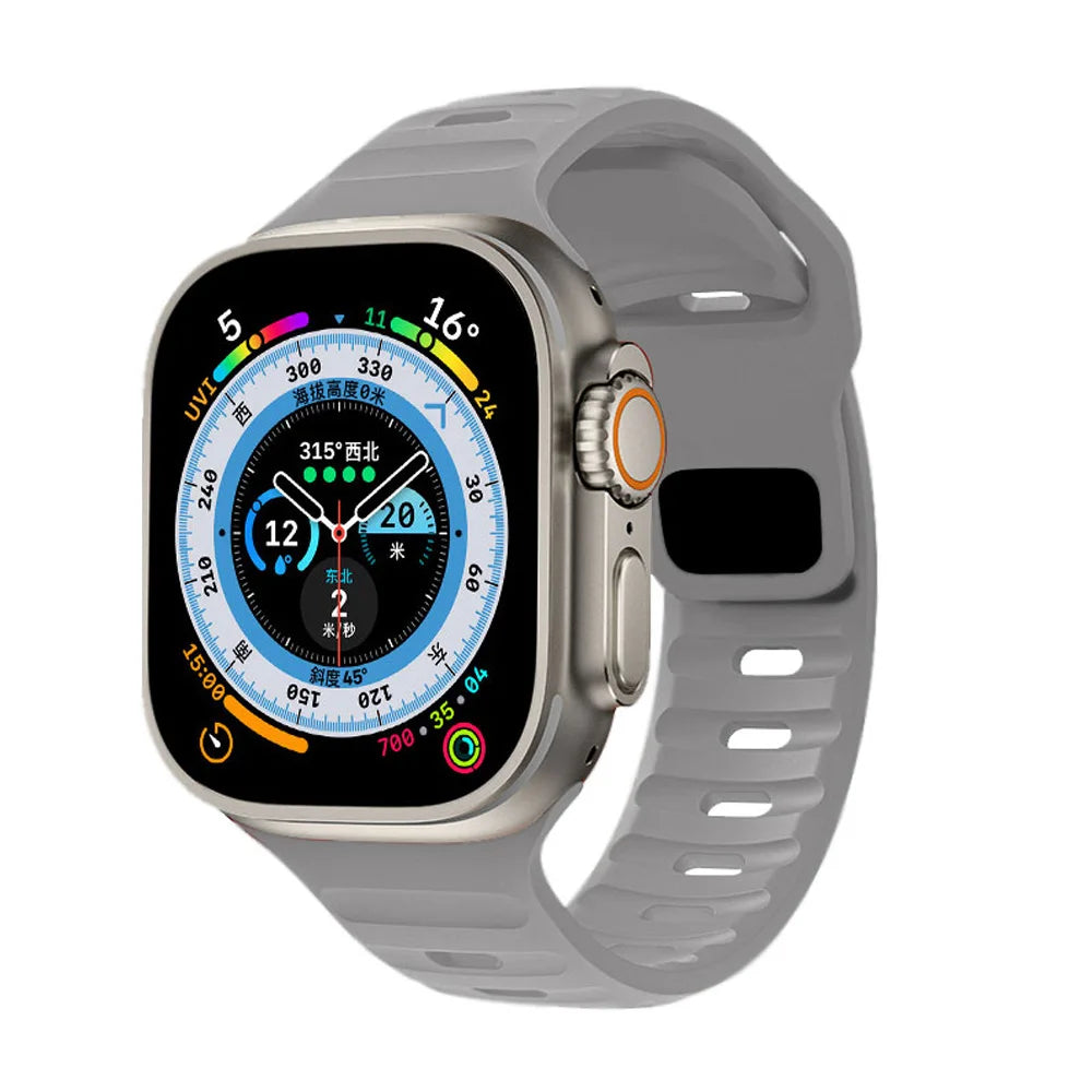 Apple Watch Silicone Strap - Waterproof, Sporty, Flexible