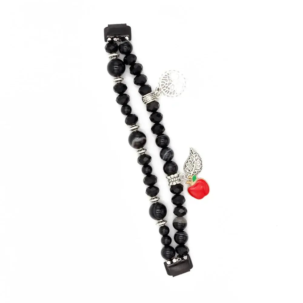 Fitbit Inspire 3 Beaded Elastic Band – Stylish Stretch Bracelet Strap