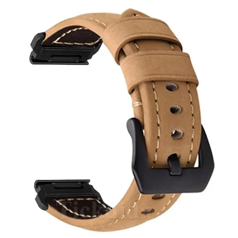 Garmin Leather Band - Soft, Comfortable, QuickFit Design