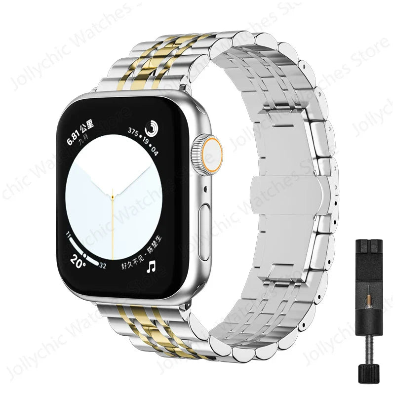 Apple Watch Stainless Steel Band - Elegant, Durable Design