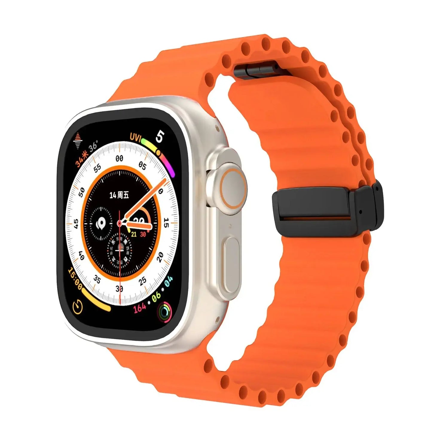 Apple Watch Silicone Strap - Soft Flexible Magnetic Design