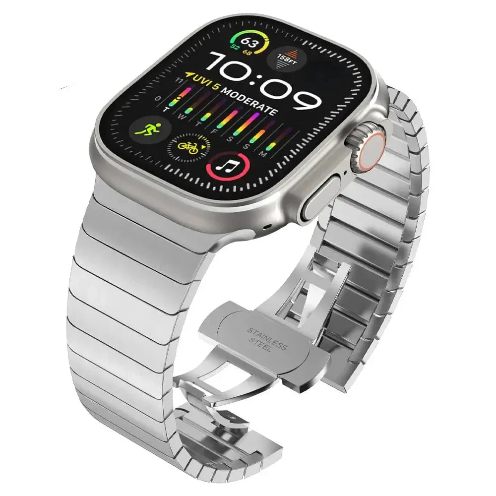 Stainless Steel Apple Watch Band - Stylish Durable Design