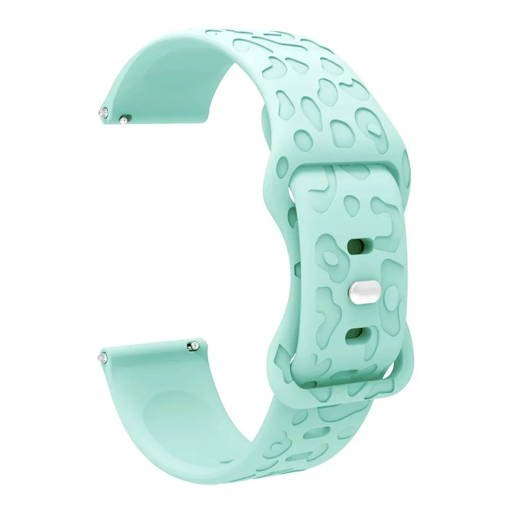 Samsung Galaxy Watch 7, 6, 5, 4 & FE Leopard Print Silicone Band