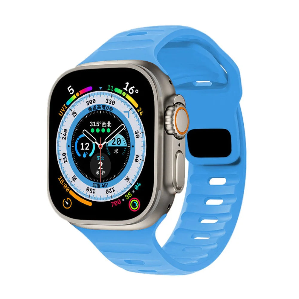 Apple Watch Silicone Strap - Waterproof, Sporty, Flexible
