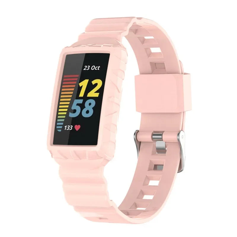 Fitbit Charge 5 6 Silicone Strap - Comfortable, Flexible
