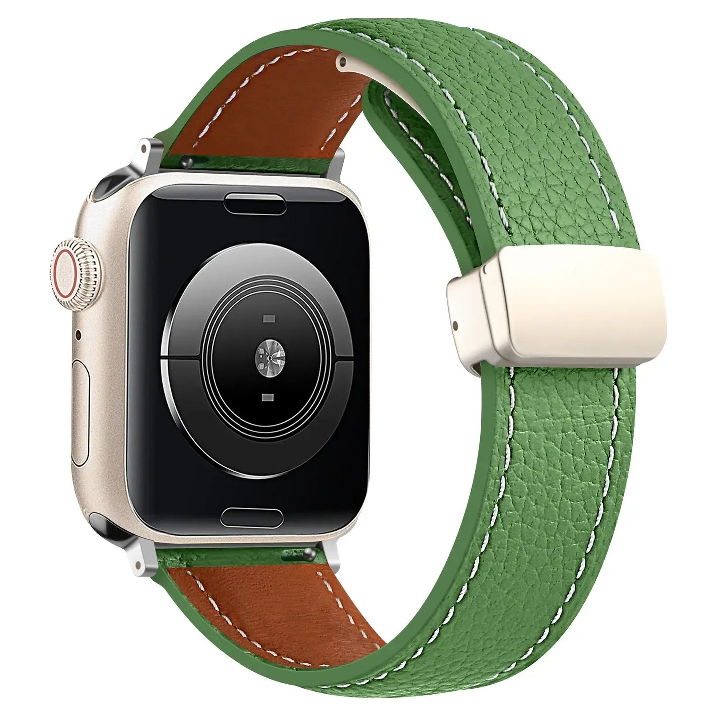 Apple Watch Leather Band - Premium Stylish Strap with Buckle