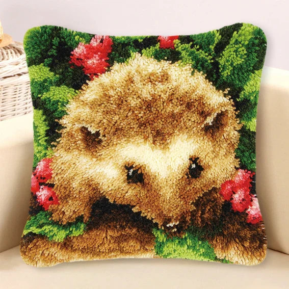 Hedgehog Pillow Latch hook kit